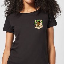 T-Shirt Femme Wile E Coyote Fausse Poche Looney Tunes - Noir - M