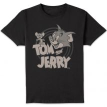 Tom & Jerry Circle Herren T-Shirt - Schwarz - 3XL