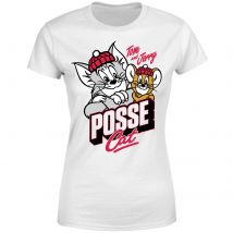 Tom & Jerry Posse Cat Damen T-Shirt - Weiß - XXL