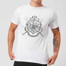 Harry Potter Hogwarts House Crest Herren T-Shirt - Weiß - 5XL