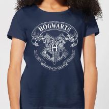 Harry Potter Hogwarts Crest Women's T-Shirt - Navy - M