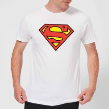 DC Originals Official Superman Shield Herren T-Shirt - Weiß - 5XL