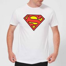 T-Shirt Homme Bouclier Officiel Superman DC Originals - Blanc - 5XL