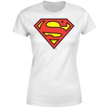 DC Originals Official Superman Shield Damen T-Shirt - Weiß - S