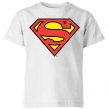 T-Shirt Enfant Bouclier Officiel Superman DC Originals - Blanc - 3-4 ans
