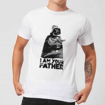 Star Wars Darth Vader I Am Your Father Sketch Men's T-Shirt - White - 5XL