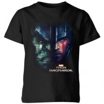 Marvel Thor Ragnarok Hulk Split Face Kinder T-Shirt - Schwarz - 9-10 Jahre