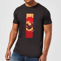 Marvel Deadpool Blood Strip Männer T-Shirt – Schwarz - L