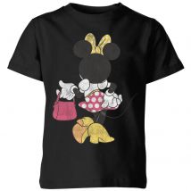 Disney Minnie Mouse Back Pose Kinder T-Shirt - Schwarz - 11-12 Jahre