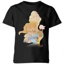 Disney Princess Filled Silhouette Belle Kinder T-Shirt - Schwarz - 3-4 Jahre