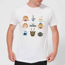 Die Eiskönigin Emoji Heads Herren T-Shirt - Weiß - 5XL