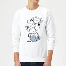 Die Eiskönigin Elsa Sketch Strong Pullover - Weiß - M