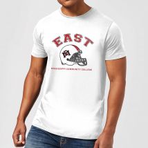 East Mississippi Community College Helmet Men's T-Shirt - White - S