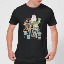T-Shirt Homme Toute la Bande Toy Story - Noir - XS