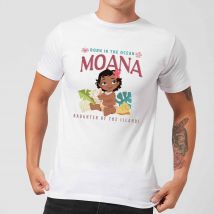 Disney Moana Born In The Ocean Men's T-Shirt - White - XXL