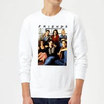 Sweat Homme Vintage Character Shot - Friends - Blanc - L