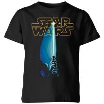 Star Wars Classic Lightsaber Kinder T-Shirt - Schwarz - 5-6 Jahre