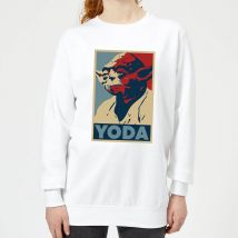 Star Wars Classic Yoda Poster Damen Pullover - Weiß - XXL
