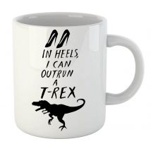 Rock On Ruby In Heels I Can Outrun A T-Rex Mug