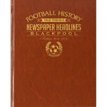 Blackpool Football Newspaper Book - Brown Leatherette