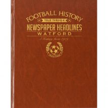 Watford Newspaper Book - Brown Leatherette