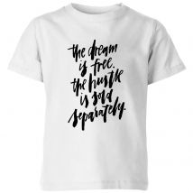 PlanetA444 The Dream Is Free Kids' T-Shirt - White - 5-6 Years - White