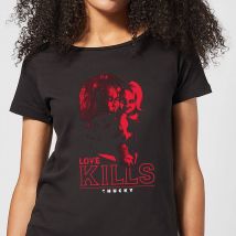 Chucky  Love Kills Damen T-Shirt - Schwarz - 5XL