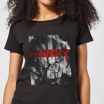 Chucky  Typographic Damen T-Shirt - Schwarz - 5XL