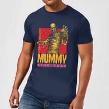 Universal Monsters Die Mumie Retro Herren T-Shirt - Navy Blau - L