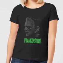 Universal Monsters Frankenstein Grauscale Damen T-Shirt - Schwarz - 3XL