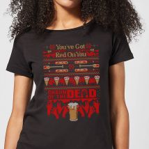 T-Shirt de Noël Femme You've Got Red On You Shaun Of The Dead - Noir - M