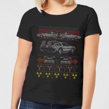 T-Shirt de Noël Femme Back In Time For Retour Vers le Futur - Noir - XXL