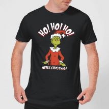 The Grinch Ho Ho Ho Smile Men's Christmas T-Shirt - Black - XXL