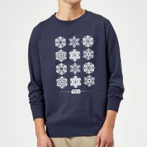 Star Wars Snowflake Weihnachtspullover – Navy - XL