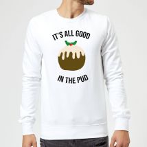 It's All Good In The Pud Christmas Sweatshirt - White - L