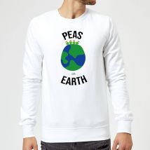 Peas On Earth Christmas Sweatshirt - White - XXL - White