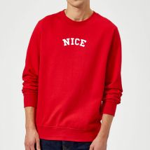 Nice Christmas Sweatshirt - Red - XL - Red