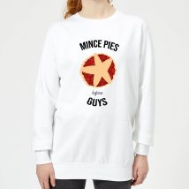 Mince Pies Before Guys Women's Christmas Sweatshirt - White - S - White