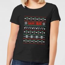 DC Suicide Squad Knit Pattern Damen Christmas T-Shirt - Schwarz - XL