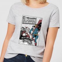 DC Superman Action Comics Women's Christmas T-Shirt - Grey - 5XL