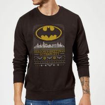 DC Comics Batman Seasons Greetings From Gotham Pull de Noël - Noir - S