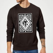 NYC Diamond Sweatshirt - Black - XXL