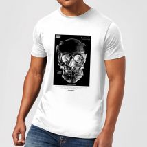 Distorted Skull Men's T-Shirt - White - XXL