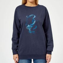Fantastic Beasts Newt Silhouette Women's Sweatshirt - Navy - XL
