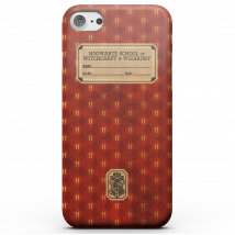 Coque Smartphone Cahier Gryffondor - Harry Potter pour iPhone et Android - Coque Simple Matte