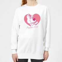 Scooby Doo Puppy Love Women's Sweatshirt - White - L