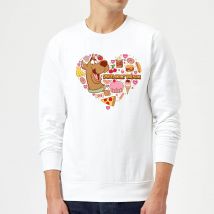 Scooby Doo Snacks Are My Valentine Sweatshirt - White - L