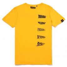 Global Legacy Zurück in die Zukunft Delorean T-Shirt - Gelb - S