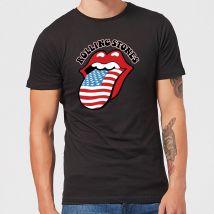 Rolling Stones US Flag Herren T-Shirt - Schwarz - XL