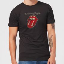 Rolling Stones Plastered Tongue Herren T-Shirt - Schwarz - S